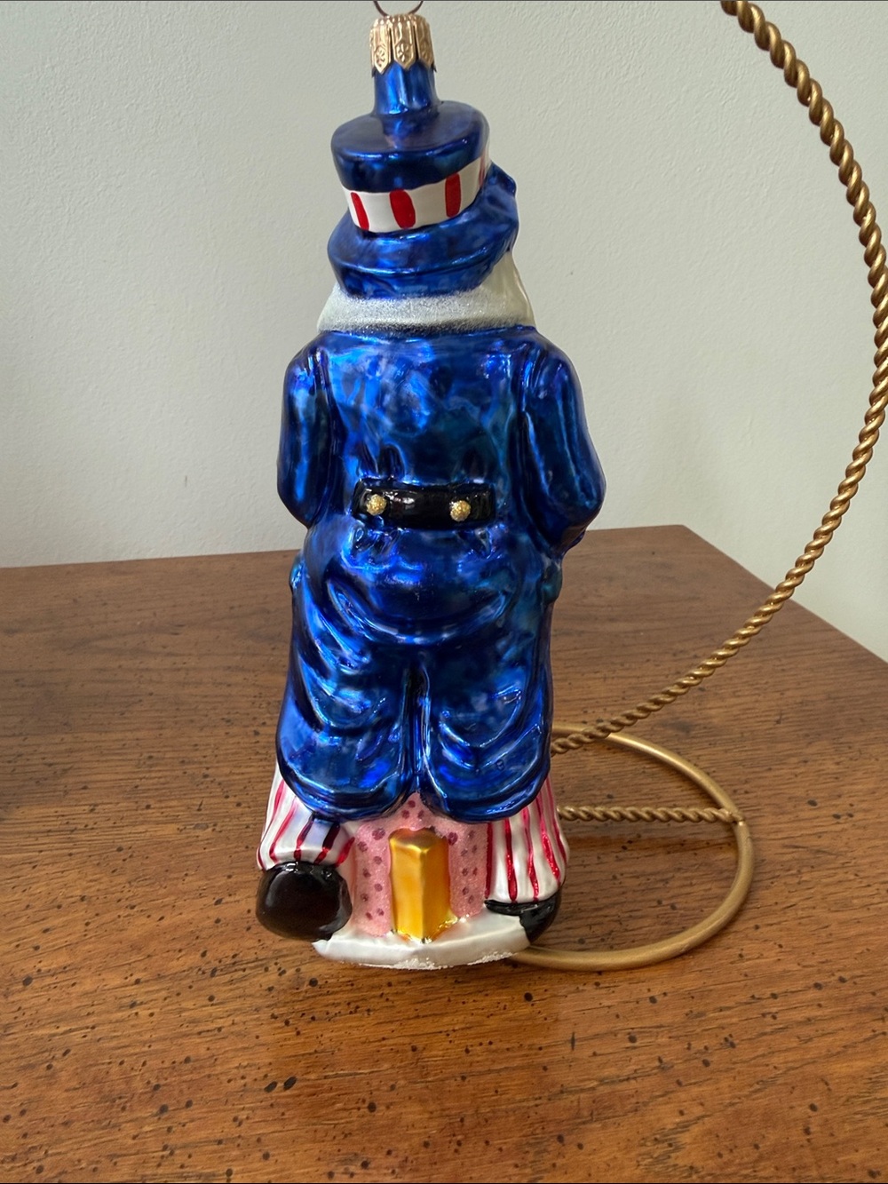 Christopher Radko “IWant You” Patriotic Santa Ornament in Red, White & Blue - Picture 3 of 3